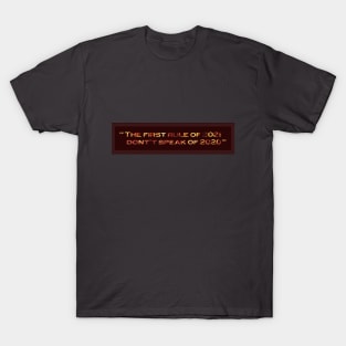 Fright Club Rule (2020) T-Shirt